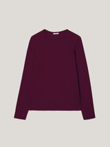 Supima Cotton Long Sleeve T-shirt | Burgundy