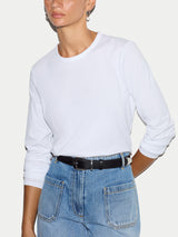 Supima Cotton Long Sleeve T-shirt | White
