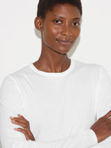 Supima Cotton Long Sleeve T-shirt | White