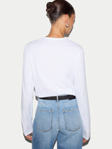 Supima Cotton Long Sleeve T-shirt | White