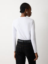 Supima Cotton Long Sleeve Tee | White