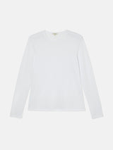 Supima Cotton Long Sleeve Tee | White