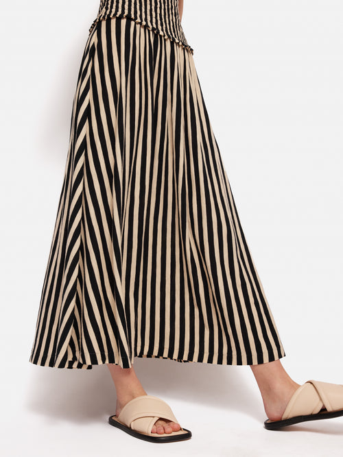 Stripe Jersey Dress | Black