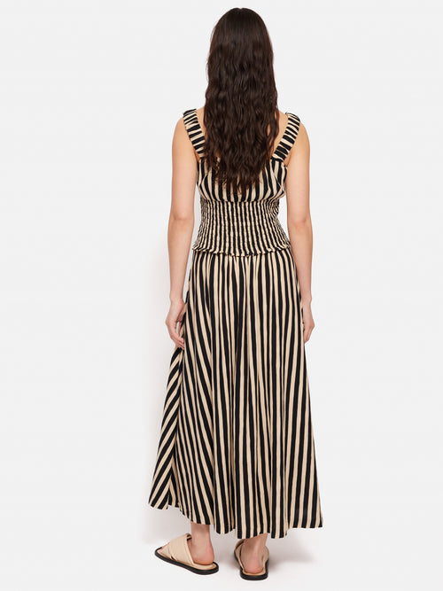 Stripe Jersey Dress | Black