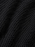 Merino Rib Tie Longline Tabard | Black