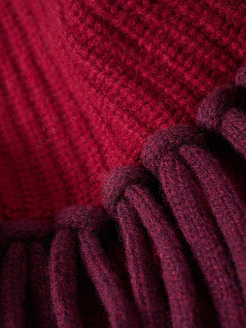 ROKSANDA Fringed Knitted Dress | Berry
