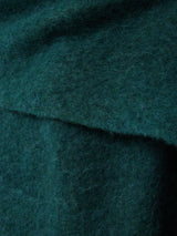 Alpaca Blend Fringed Scarf | Green