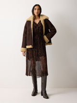 Wild Feather Shirt Dress | Brown Jigsaw Wild Feather Shirt Dress | Brown Jigsaw