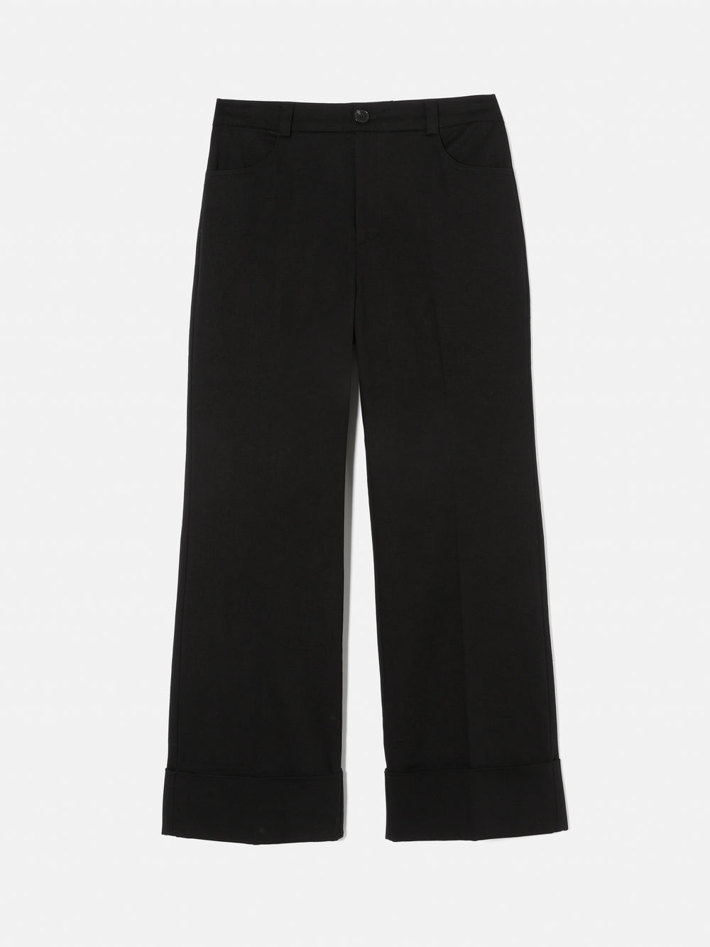 Bariloche Perseo24 Pull On Jersey Trouser With Turn Up Navy