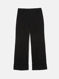 Turn Up Cotton Drill Trouser | Black