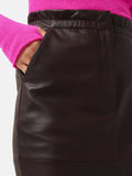 Leather Pencil Skirt | Oxblood