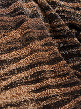 Sparkle Jersey Cowl Top | Gold