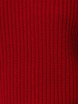 Fishermans Rib Crew Jumper | Red