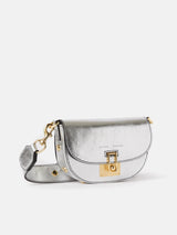 Denbigh Studded Leather Bag | Silver