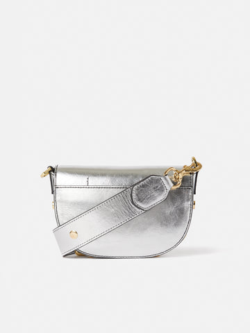 Denbigh Studded Leather Bag | Silver – Jigsaw