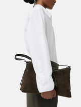 Trafalgar Suede Shoulder Bag | Khaki