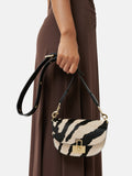 Denbigh Studded Leather Bag | Zebra