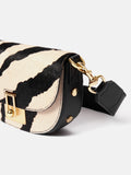 Denbigh Studded Leather Bag | Zebra