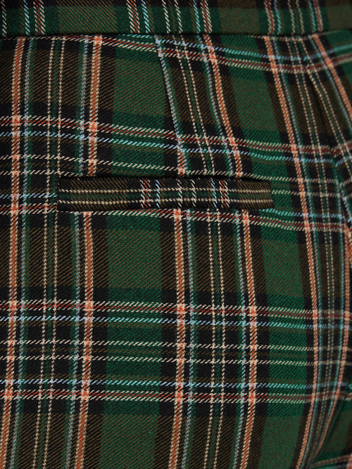 Nevis Tartan Check Trouser | Green