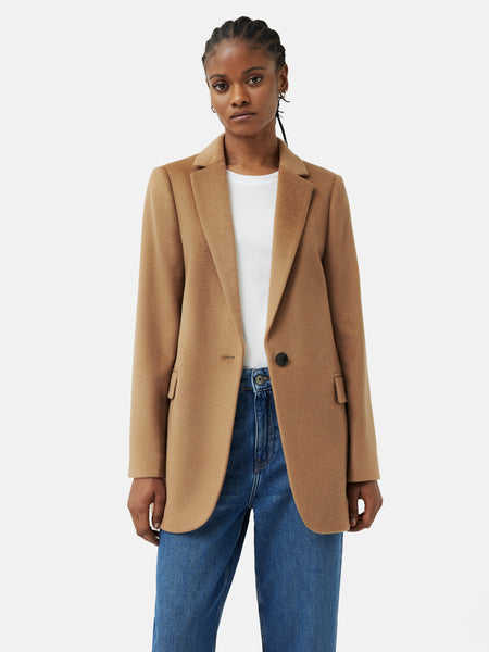 Wool Langford Tailored Coat Camel – Jigsaw - Main Image