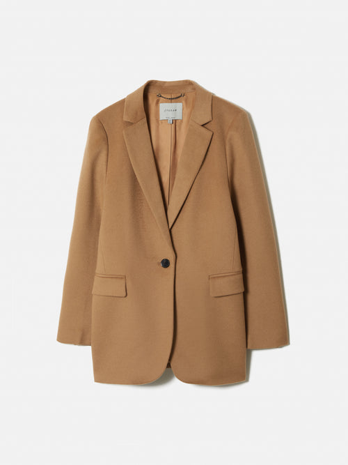Wool Langford Tailored Coat | Camel