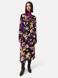 Haze Floral Crepe Dress | Purple
