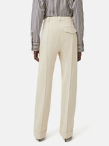 Harley Turn Up Trouser | Cream