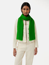 Wool Silk Pashmina | Green