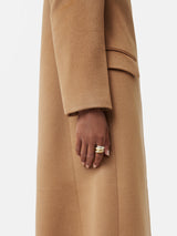 Wool Maxi City Coat | Camel