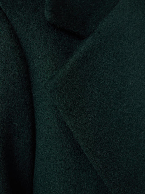 Wool Maxi City Coat | Green