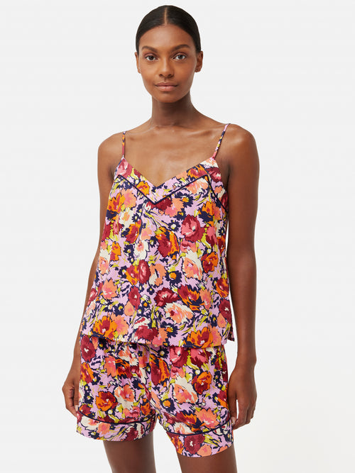 Abstract Meadow Cami & Shorts | Pink
