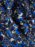 Sketch Floral Cami Cropped Pyjamas | Blue