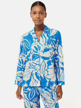 Strokes Floral Pyjama | Blue