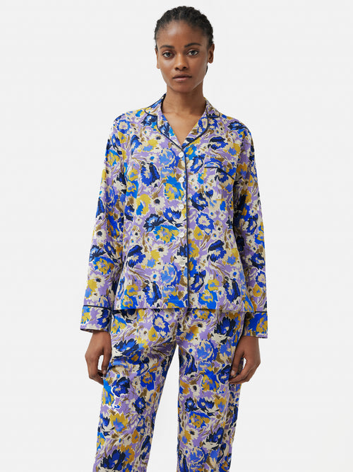 Abstract Meadow Pyjama | Ivory