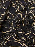 Floral Outline Cami & Shorts | Black