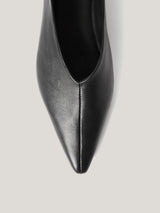 Linnie Flat Pointed Ballerina | Black