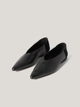 Linnie Flat Pointed Ballerina | Black