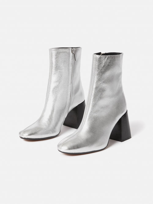 Fulham Ankle Boot | Silver