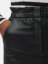 Leather Mini Skirt | Black