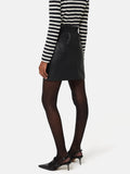 Leather Mini Skirt | Black