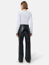 Patent Hatton Trouser | Black