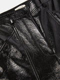 Patent Hatton Trouser | Black