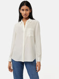 Silk Long Sleeve Shirt | Ivory