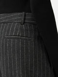Italian Wool Kemp Pinstripe Trouser | Grey
