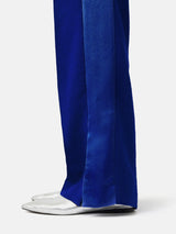 Wide Leg Tuxedo Trouser | Blue