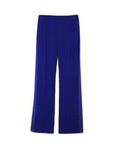 Wide Leg Tuxedo Trouser | Blue