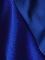 Wide Leg Tuxedo Trouser | Blue