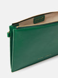 Sophia Pebble Leather Pouch | Green