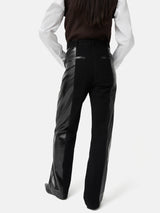Beck Patent Panelled Jean | Black