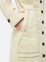 Cord Shirt Dress | Cream